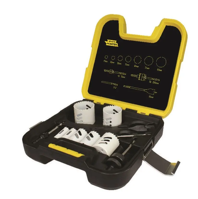 Alpha  Plumbers 11 Piece: White Pointer Holesaw Kit Hskplw11 1