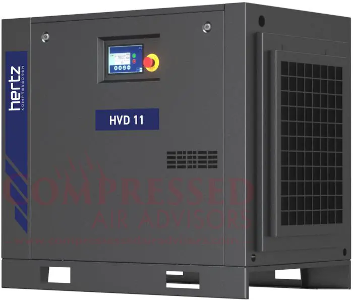 Hertz Hvd 11 – 15 Hp Variable Speed Base Mount Rotary Screw Air Compressor 1
