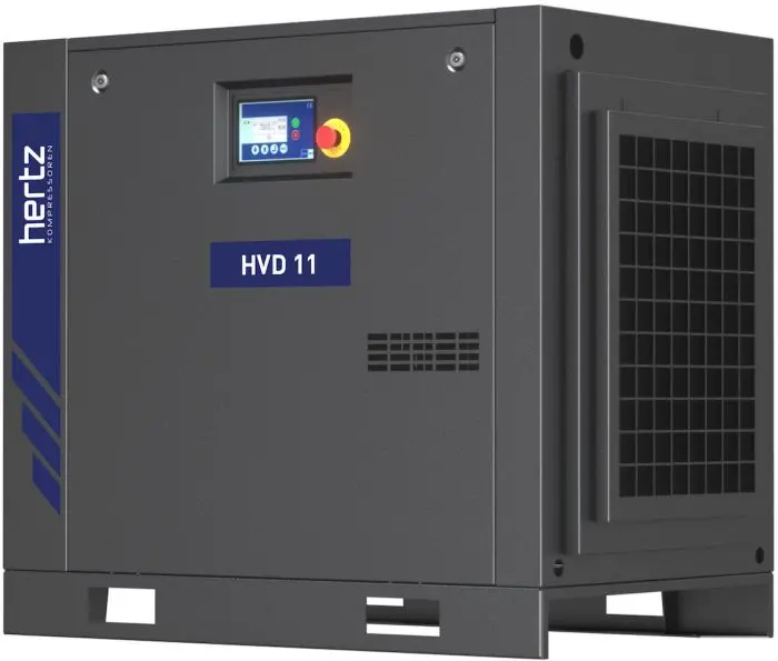Hertz Hvd 5 – 7.5 Hp Variable Speed Base Mount Rotary Screw Air Compressor 1