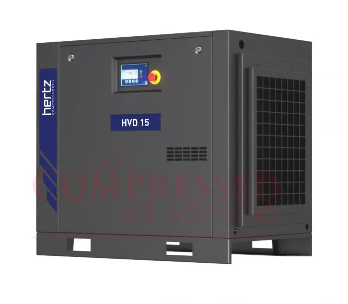 Hertz Hvd 15 – 20 Hp Variable Speed Base Mount Rotary Screw Air Compressor 1