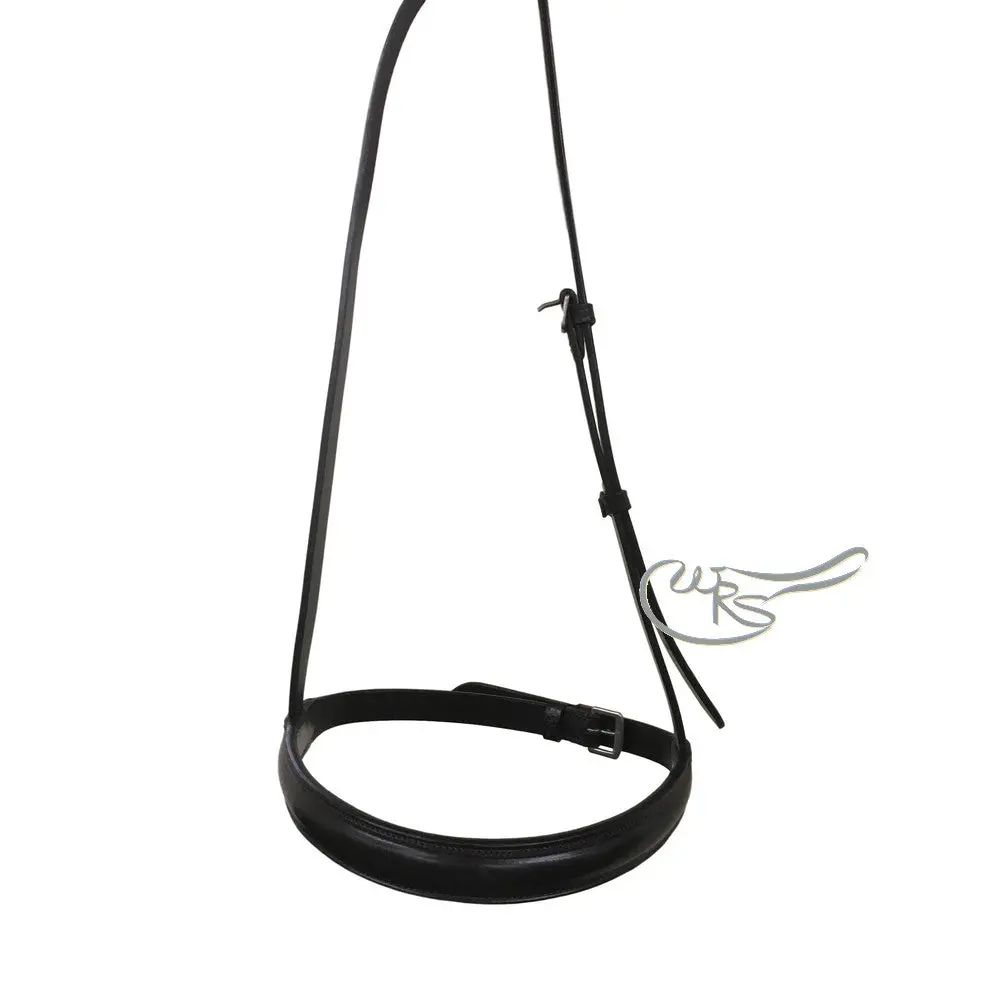 English Leather Lined And Raised Cavesson Noseband 1