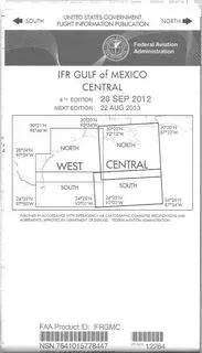 Gulf Of Mexico Central - Low/High Altitude - Ifr - Planning Chart - Folded 1