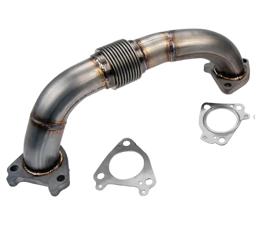 2001-2016 Duramax 2" Stainless Driver Side Up Pipe For Oem Or Wcfab Manifold With Gaskets 1