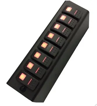 Spod Add-On Red Switch Panel For 8 Circuit Se System Jeep Wrangler Jk '07-'08 1