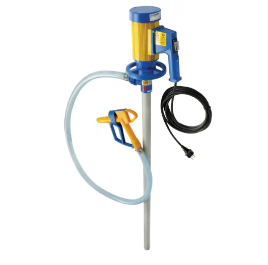 Jessberger 205L Chemical Drum Pump Kit With Pvdf 1000Mm Poly Pump Tube  – 240V Jp-180-Pvdf-Hc-1000  Alemlube 1