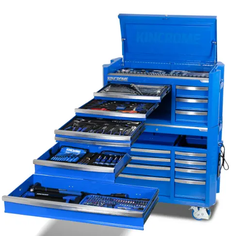 Kincrome Contour Workshop Tool Kit 477 Piece 17 Drawer 42" Blue  K1970 1