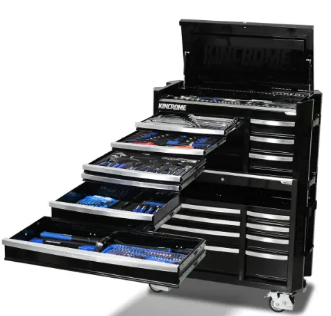Kincrome Contour Workshop Tool Kit 477 Piece 17 Drawer 42" Black  K1970b 1