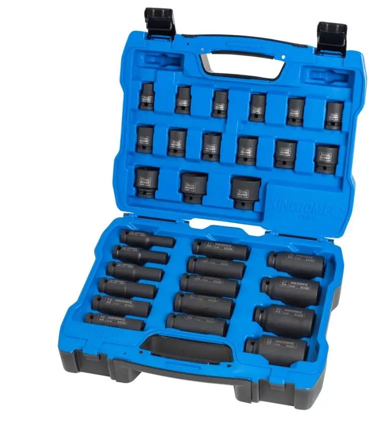 Kincrome Standard & Deep Impact Socket Set 30 Piece 1/2" Drive – Metric K2097 1