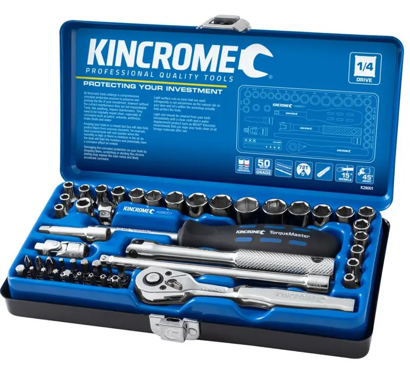 Kincrome Socket Set 48 Piece 1/4" Drive  Metric & Imperial K28001 1