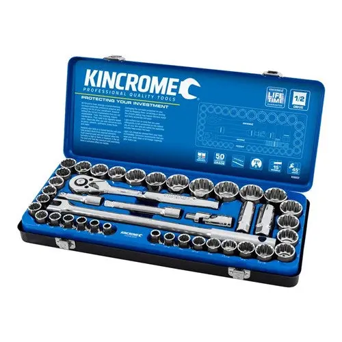 Kincrome Socket Set  42 Pce 1/2D Metric/Imperial K28022 1