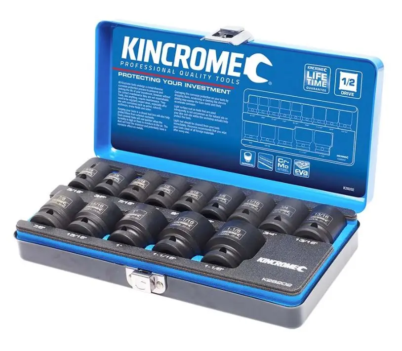 Kincrome Impact Socket Set 14 Piece 1/2" Drive Imperial K28202 1