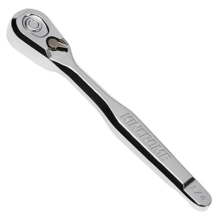 Kincrome Steel Quick Release 1/4" Drive Long Ratchet 90 Teeth K29402 1