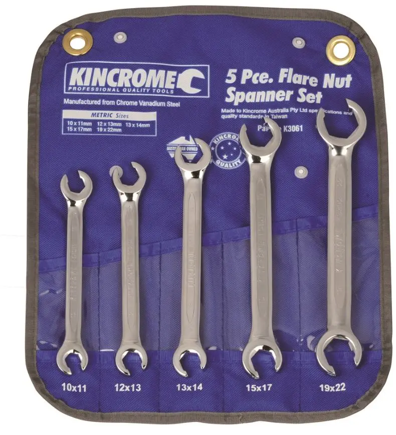 Kincrome Flare Nut Spanner Set 5 Piece K3061 1