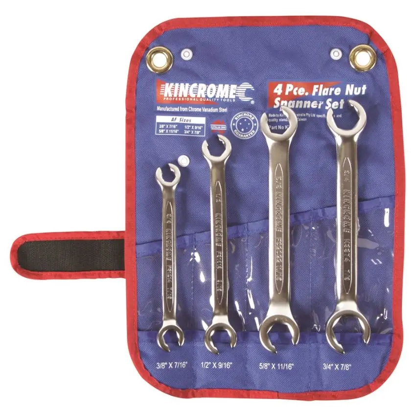 Kincrome Flare Nut Spanner Set 4 Piece K3062 1