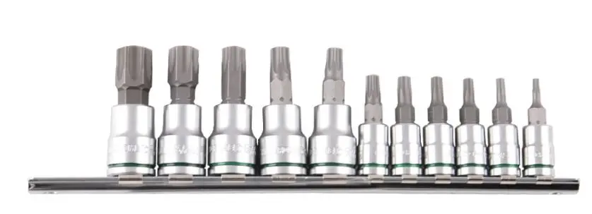 Kincrome Torx Socket Set Short Series 11 Piece 1/4 & 3/8" Drive K5025 1