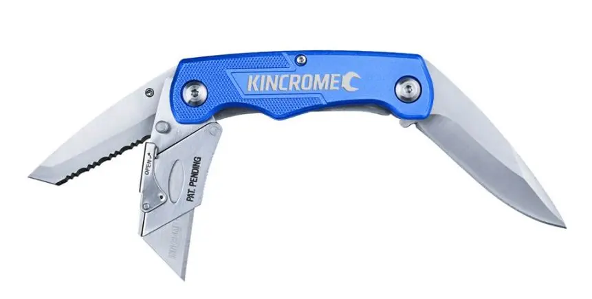 Kincrome Folding Utility Knife Tri Blade K6101 1