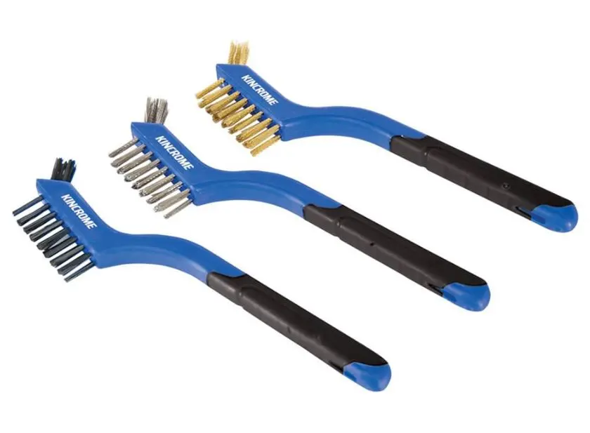 Kincrome Small Wire Brush Set 3 Pce K6350 1
