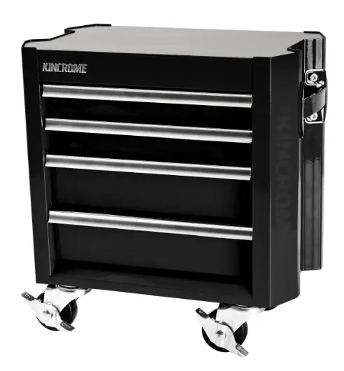 Kincrome Contour Mini Tool Trolley 4 Drawer 10” Black K71024b 1