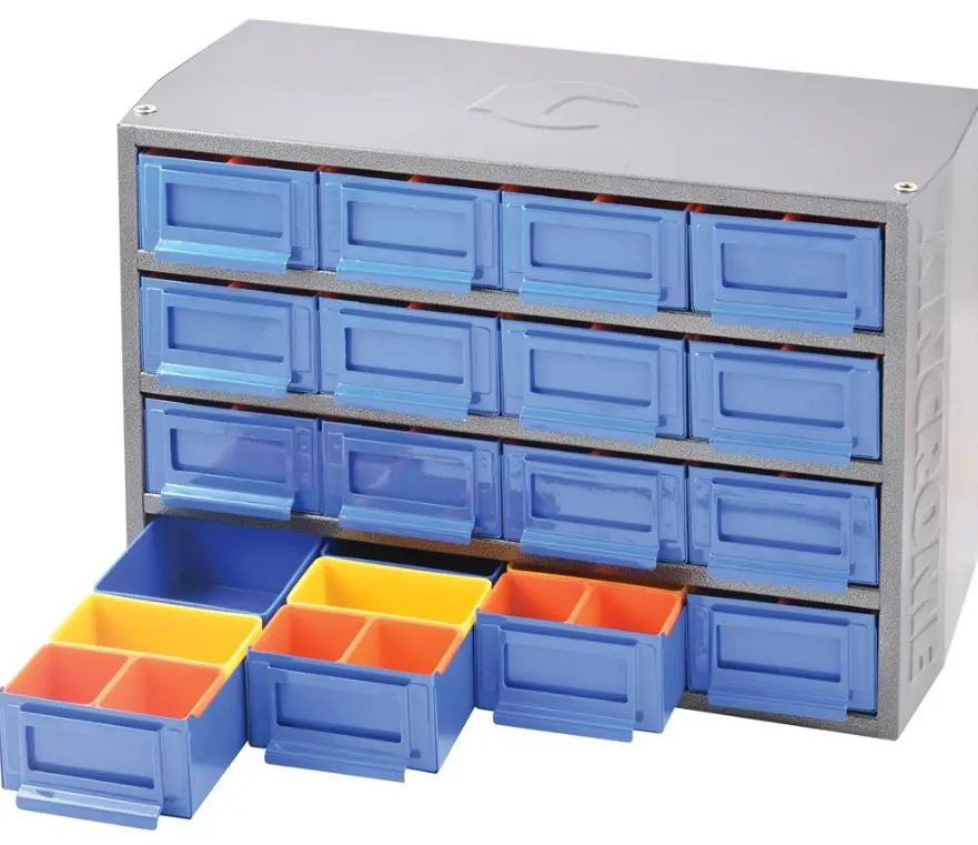 Kincrome Multi Cabinet 16 Drawer / 64 Trays Interlockable K7640 1
