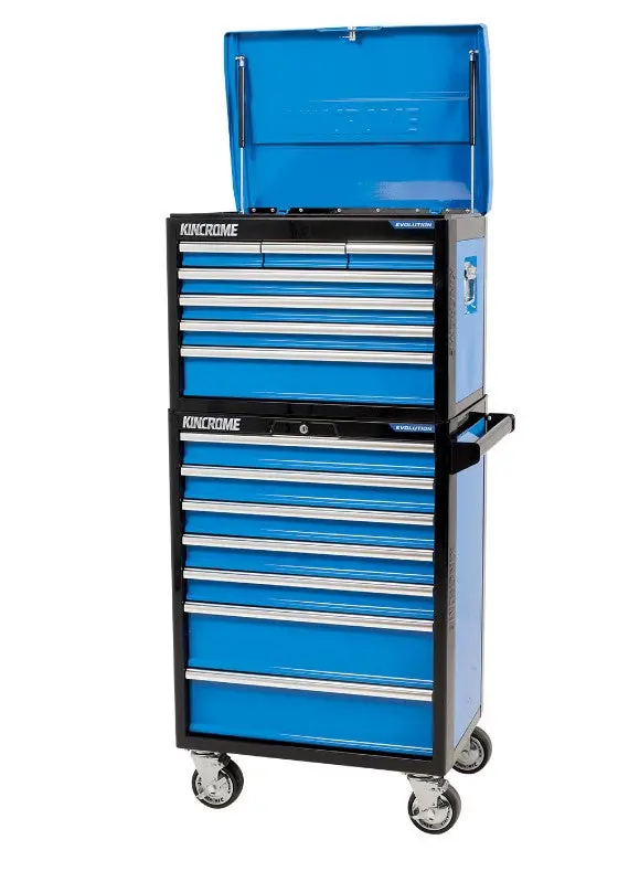 Kincrome Evolution Deep Chest & Trolley Combo 14 Drawer 26" K7990 1