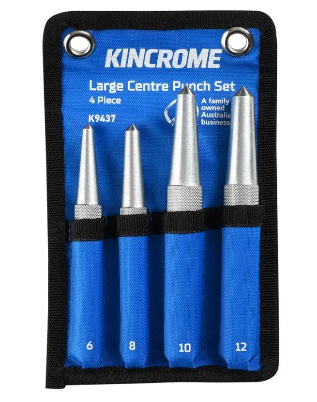 Kincrome Centre Punch Set 4 Piece  Large K9437 1