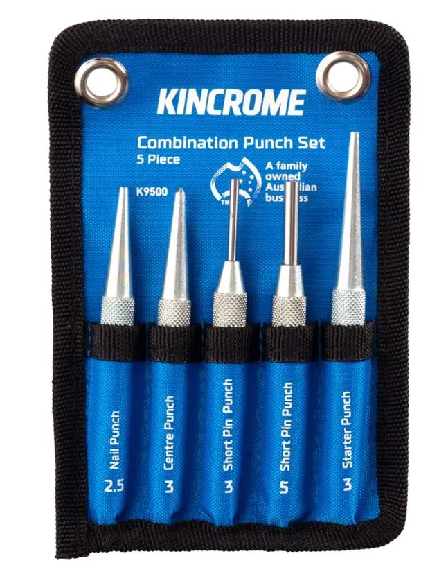 Kincrome Combination Punch Set 5 Piece K9500 1