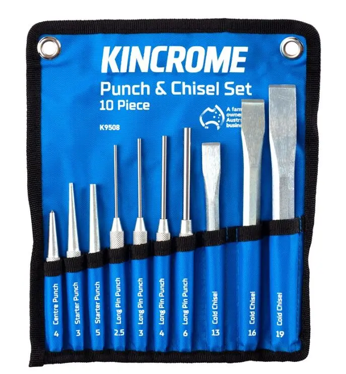 Kincrome Punch & Chisel Set 10 Piece K9508 1