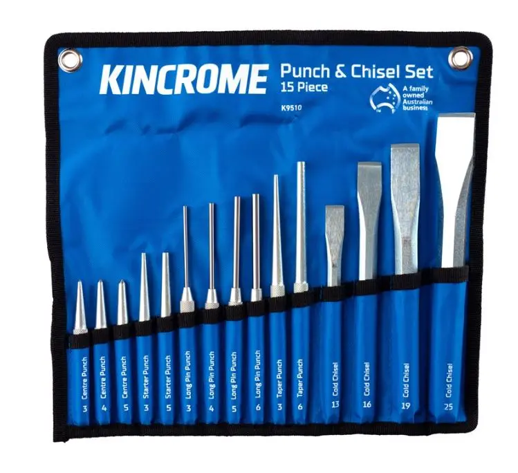 Kincrome Punch & Chisel Set 15 Piece K9510 1