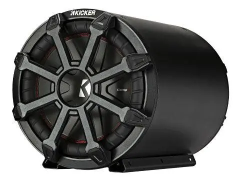 Kicker 45Cwtb82 Tb 8" 600W Loaded Subwoofer/Sub+Enclosure Tube W/ Grille Compr 1