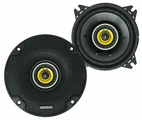 Kicker 46Csc44 4" 150W 2-Way Coaxial Car Audio Speakers+Grilles Pair Csc Csc4 1