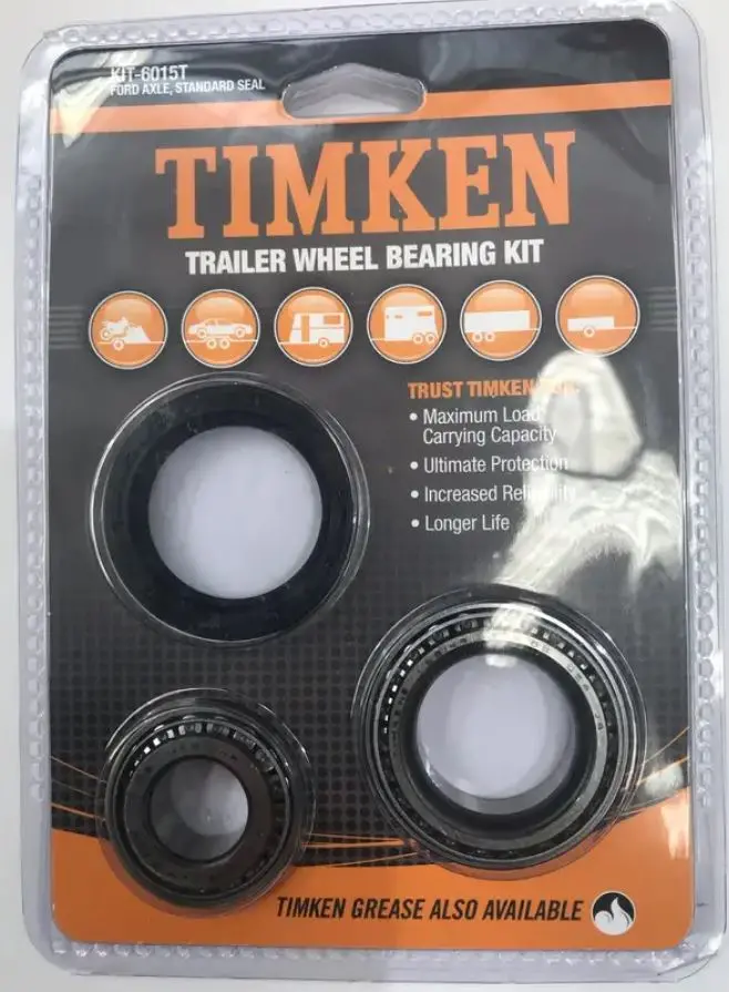 Timken Standard Trailer Wheel Bearing Kit Ford Hub Kit6015t 1
