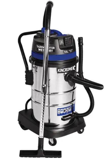 Kincrome Wet & Dry Garage Vacuum 50L 240V/1400W Kp704 1