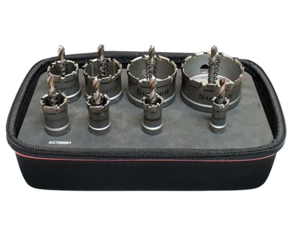 Starrett Heavy Duty 8Pc Tct Sheetmetal Holesaw Kit Ksm08001a 1