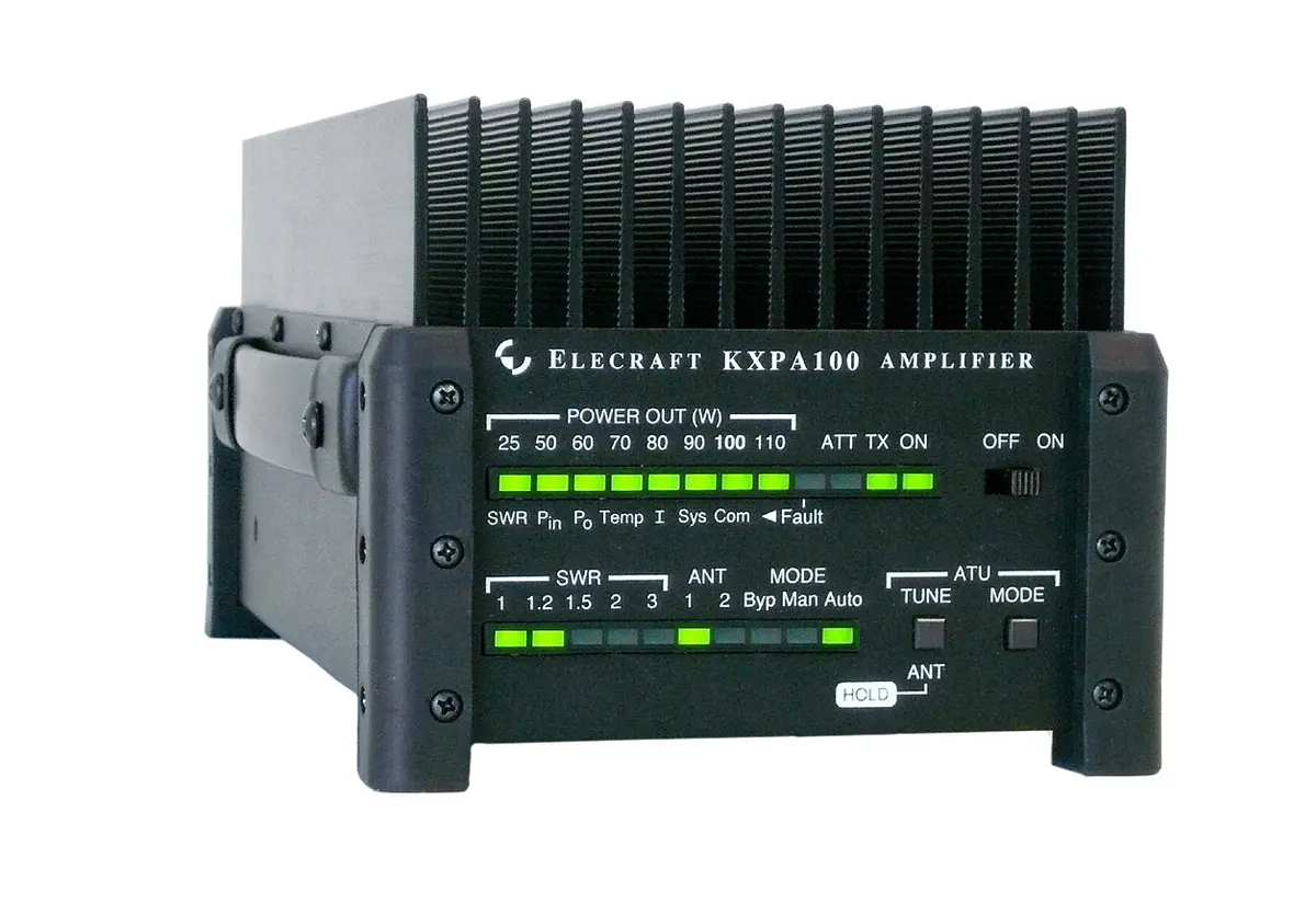 Kxpa100-F_Kxpa100 100 W External Amplifier-Assembled  (Incl. Dc Power Cable) 1