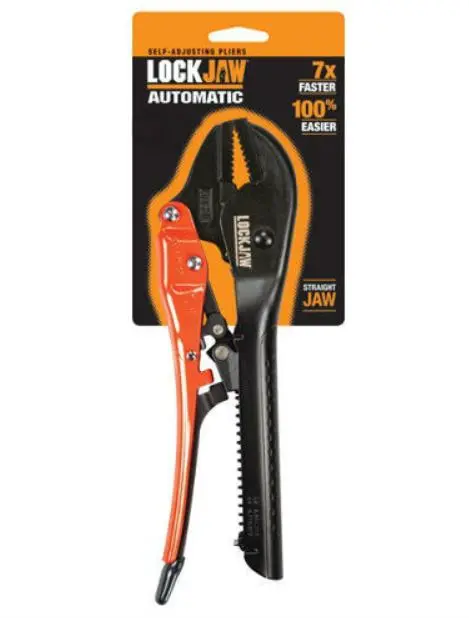 Lockjaw Pliers 250Mm (10") Straight Jaw X 5Mm Jaw Opening L2110250 1