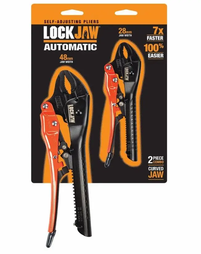 Lockjaw Locking Curved Jaw Plier Set 2 Piece 250/175Mm L2920001 1