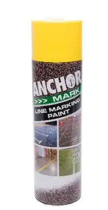 Anchor Line Marking Paint Yellow 500Gms Lm02 1