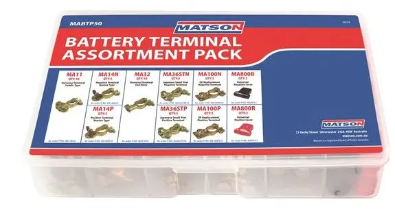 Matson Battery Terminal Assortment 50 Pack Mabtp50 1