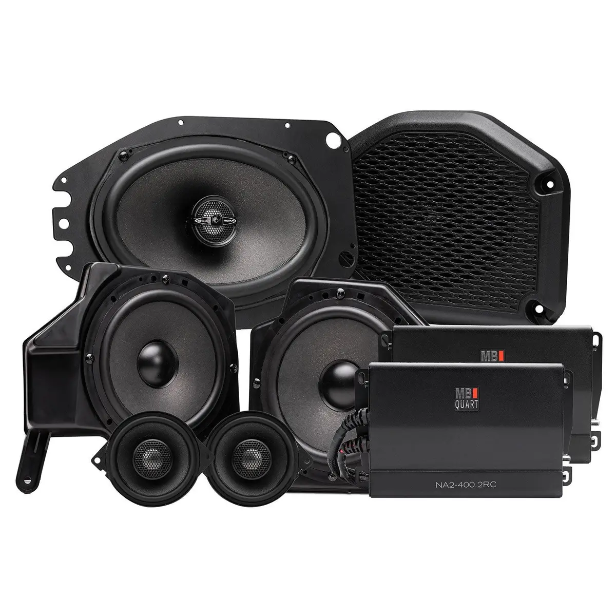 Mb Quart Mbqj-Stg6a-1 800 Watt Stage 6 Jeep® Wrangler (Jl) / Gladiator (Jt) Tuned Six Speakers System Upgrade For Oem Source Unit 1