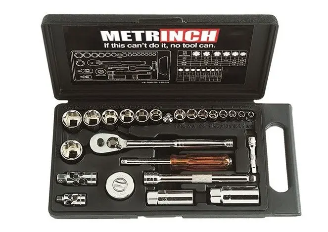 Metrinch Standard Socket Set 1/4" & 3/8" Drive Met-0300 1