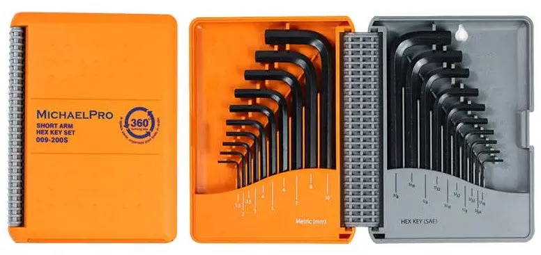 Michael Pro Metric & Imperial Short Arm Hex Key Set 20 Piece  Mp001046 1