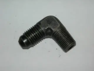 Adapter, Pipe/Flare - 90' - 1/8" Npt - 1/4" Tube Od - Steel 1