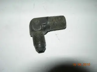 Adapter, Pipe/Flare  - 90' - 1/4" Npt - 1/4" Tube Od - Steel 1