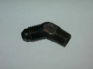 Adapter, Pipe/Flare - 45' - 1/8" Npt - 1/4" Tube Od - Steel 1