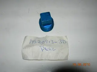 Plug, Internal - Square Head - Drilled - 3/8" Npt 1