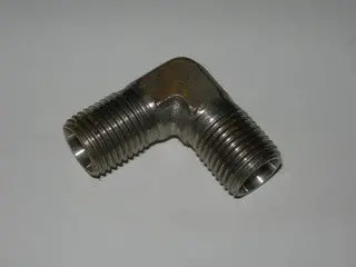 Adapter, Flareless - 90' - 1/4" Tube - Stainless 1