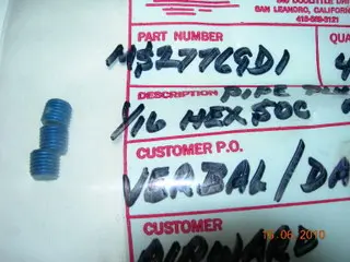 Plug, Internal - Allen - 1/16" Npt 1