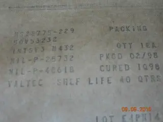 O-Ring, Hydraulic - 1/8" Width - 2 3/8" Id - 2 5/8" Od 1