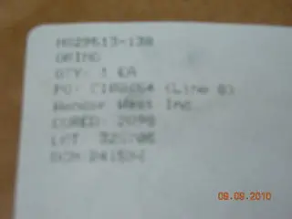 O-Ring, Fuel - 3/32" Width - 2 1/8" Id - 2 5/16" Od 1