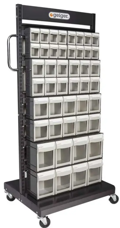 Geiger Single-Sided Mobile Pivot Drawer Cart  46 Drawer Msfo4568 1